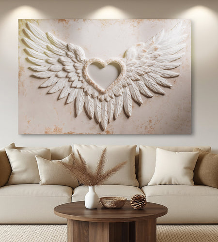 Wings of Love Abstract Wall Art II