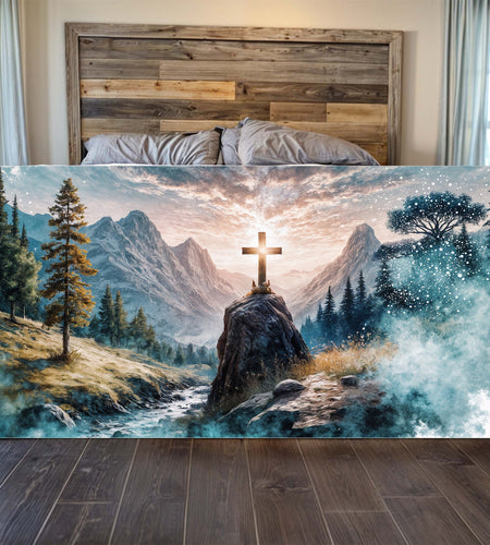 Cross On A Hill Faith Wall Art