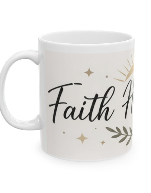 Load image into Gallery viewer, Faith Hope &amp; Love Ceramic Mug — Inspirational Coffee Cup (11oz/15oz)
