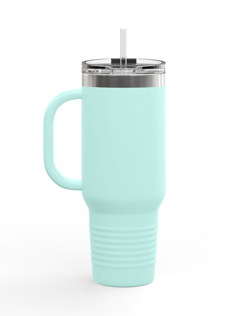 Load image into Gallery viewer, 40oz Insulated Travel Mug — "Faith Fuels Me" Inspirational White Tumbler
