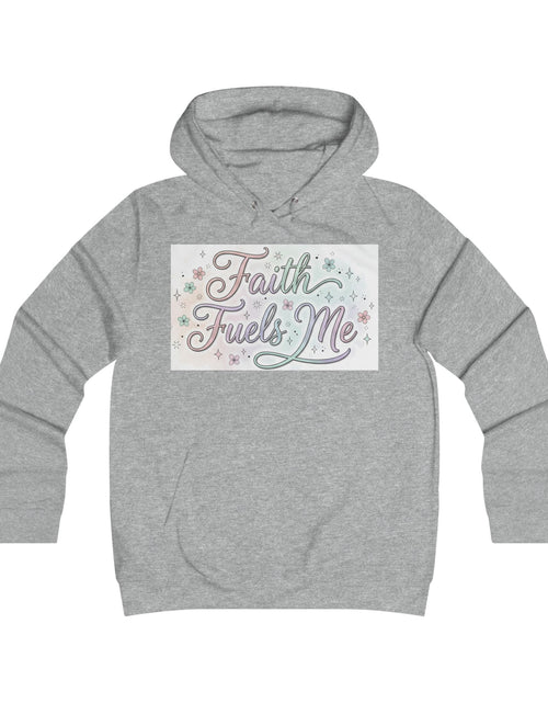 Load image into Gallery viewer, Faith Fuels Me Hoodie — Floral Inspirational Christian Pullover
