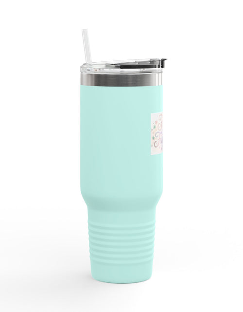 Load image into Gallery viewer, 40oz Insulated Travel Mug — "Faith Fuels Me" Inspirational White Tumbler
