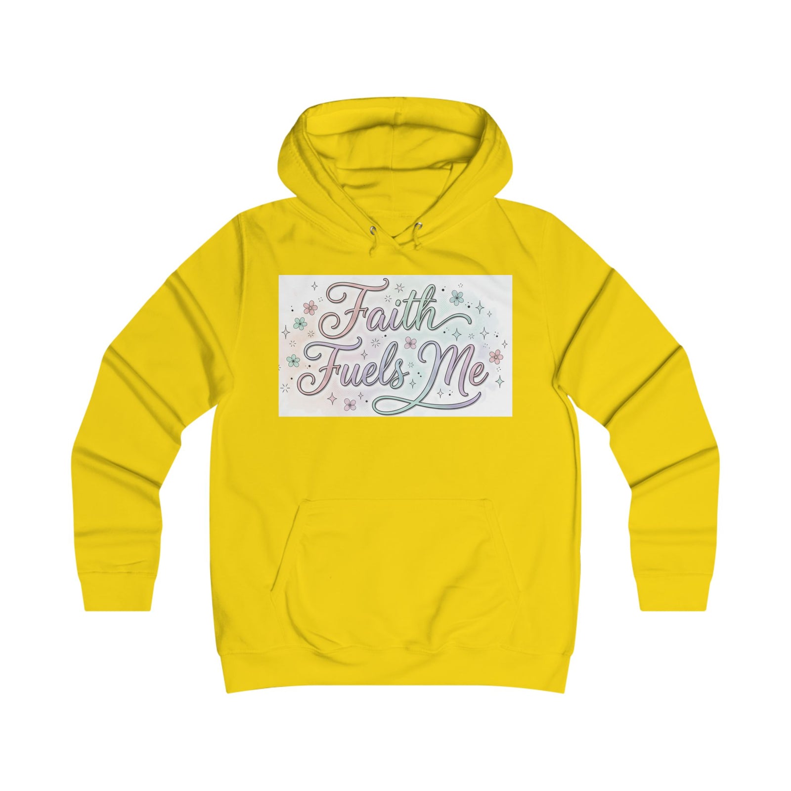 Faith Fuels Me Hoodie — Floral Inspirational Christian Pullover