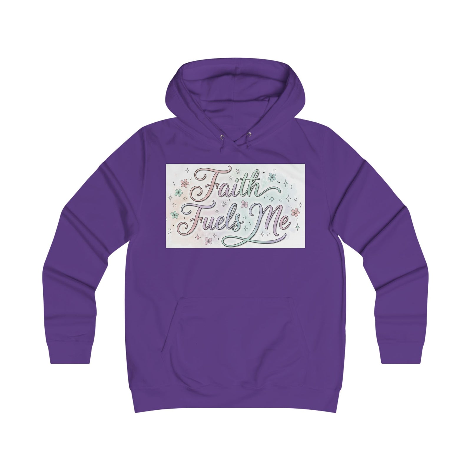 Faith Fuels Me Hoodie — Floral Inspirational Christian Pullover