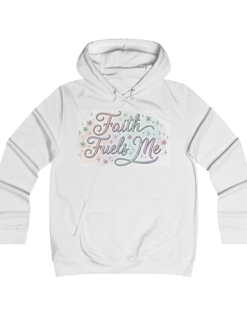 Load image into Gallery viewer, Faith Fuels Me Hoodie — Floral Inspirational Christian Pullover
