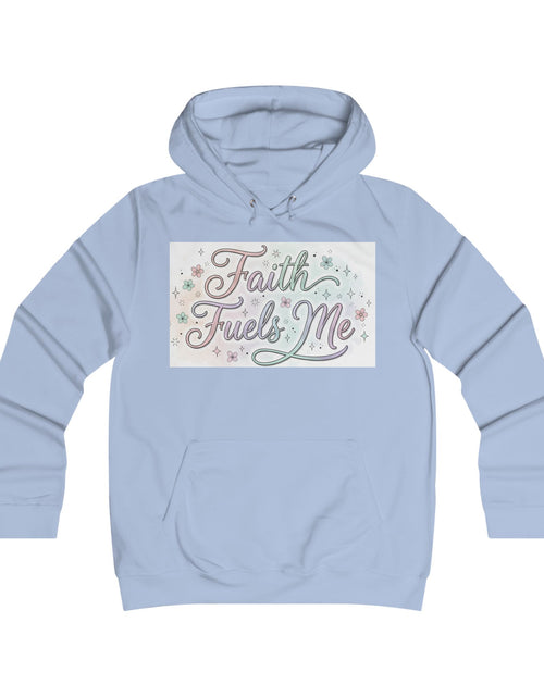 Load image into Gallery viewer, Faith Fuels Me Hoodie — Floral Inspirational Christian Pullover
