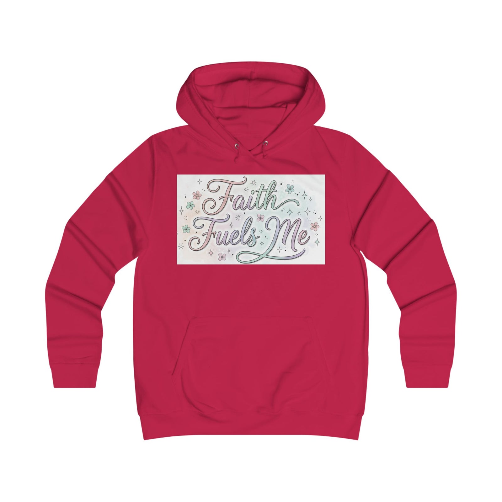 Faith Fuels Me Hoodie — Floral Inspirational Christian Pullover