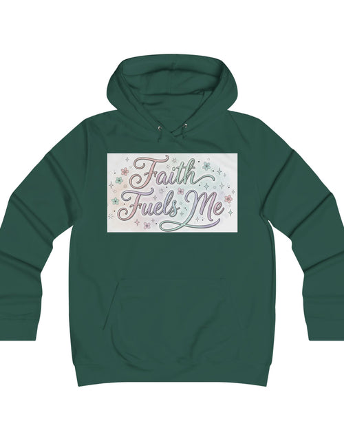 Load image into Gallery viewer, Faith Fuels Me Hoodie — Floral Inspirational Christian Pullover
