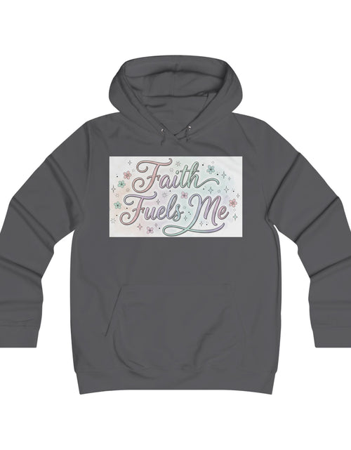 Load image into Gallery viewer, Faith Fuels Me Hoodie — Floral Inspirational Christian Pullover
