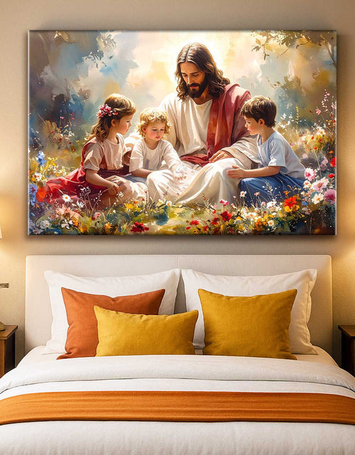 Load image into Gallery viewer, Jesus With Children Faith Wall Art II
