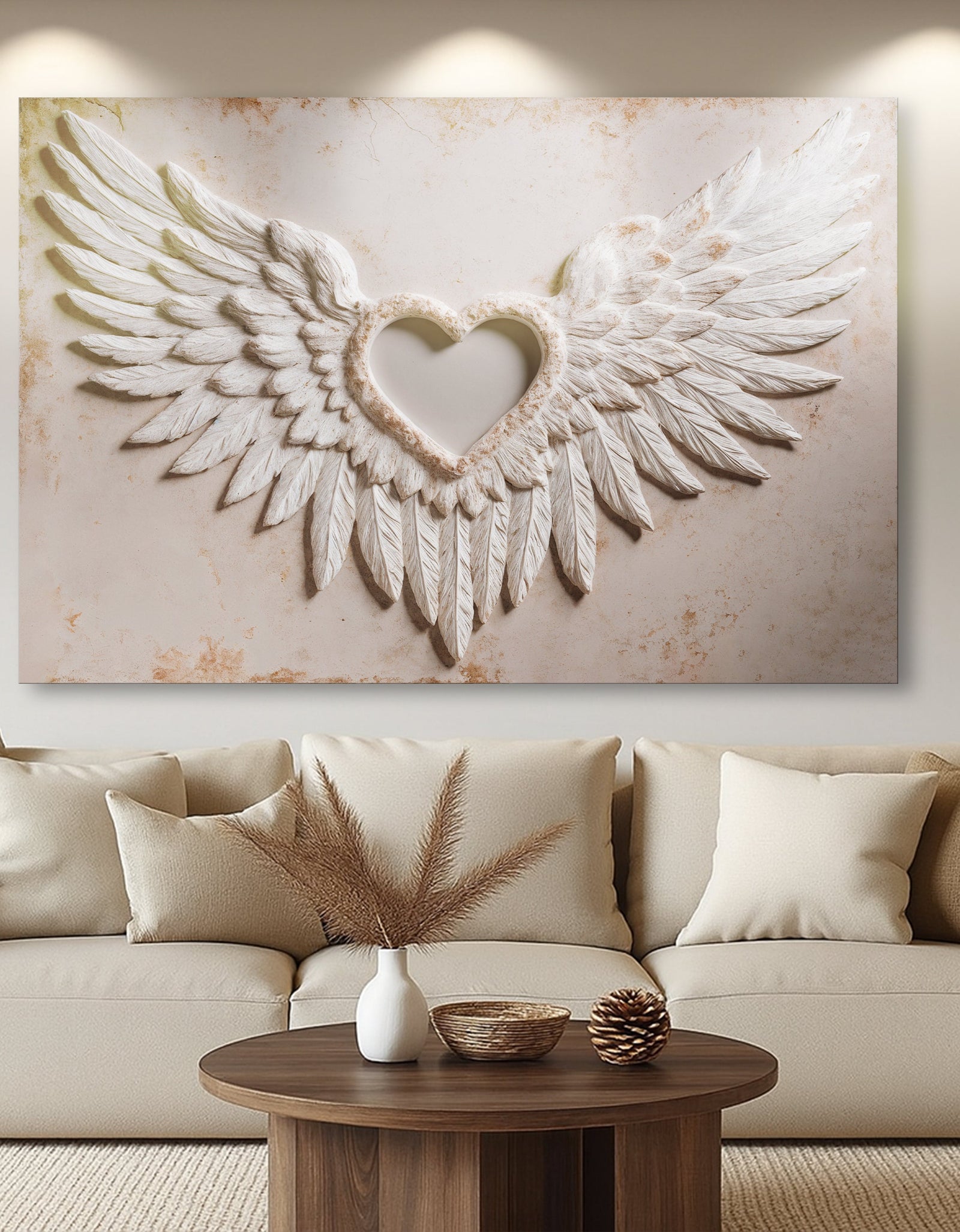 Wings of Love Abstract Wall Art II