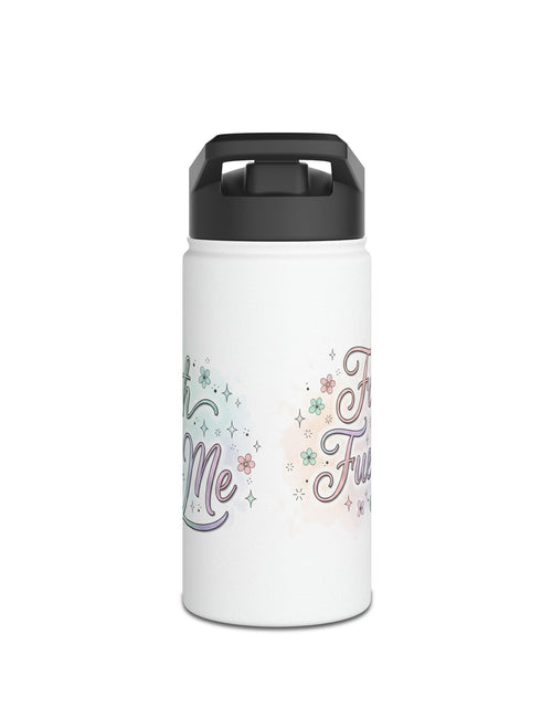 Load image into Gallery viewer, Faith Fuels Me Stainless Steel Water Bottle — Inspirational Pastel Travel Bottle
