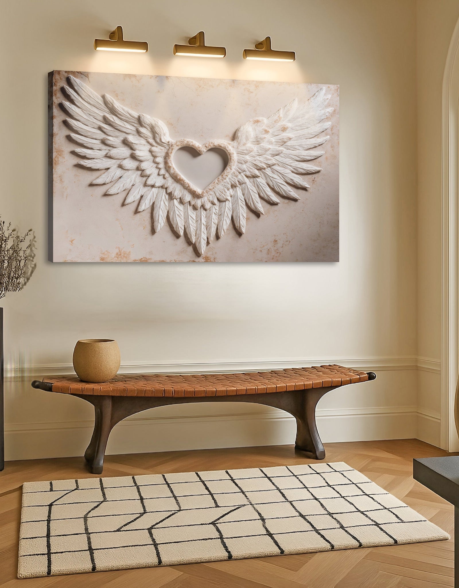 Wings of Love Abstract Wall Art II