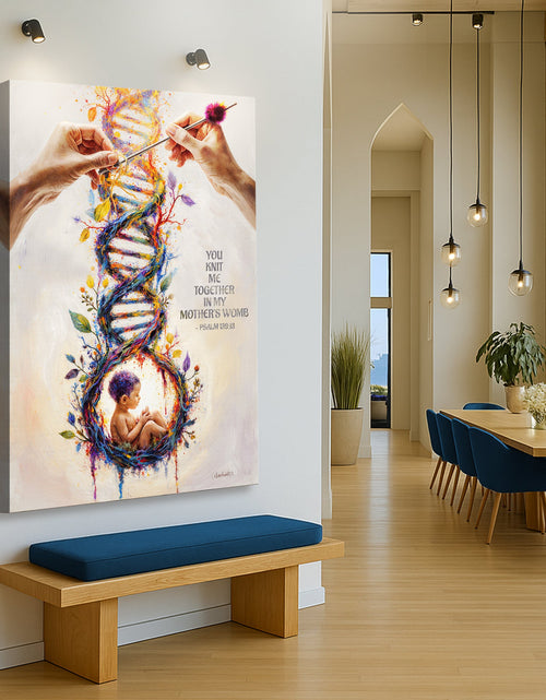 Load image into Gallery viewer, Psalm 139:13 - For You Knit Me In My Mother's Womb Faith Sign
