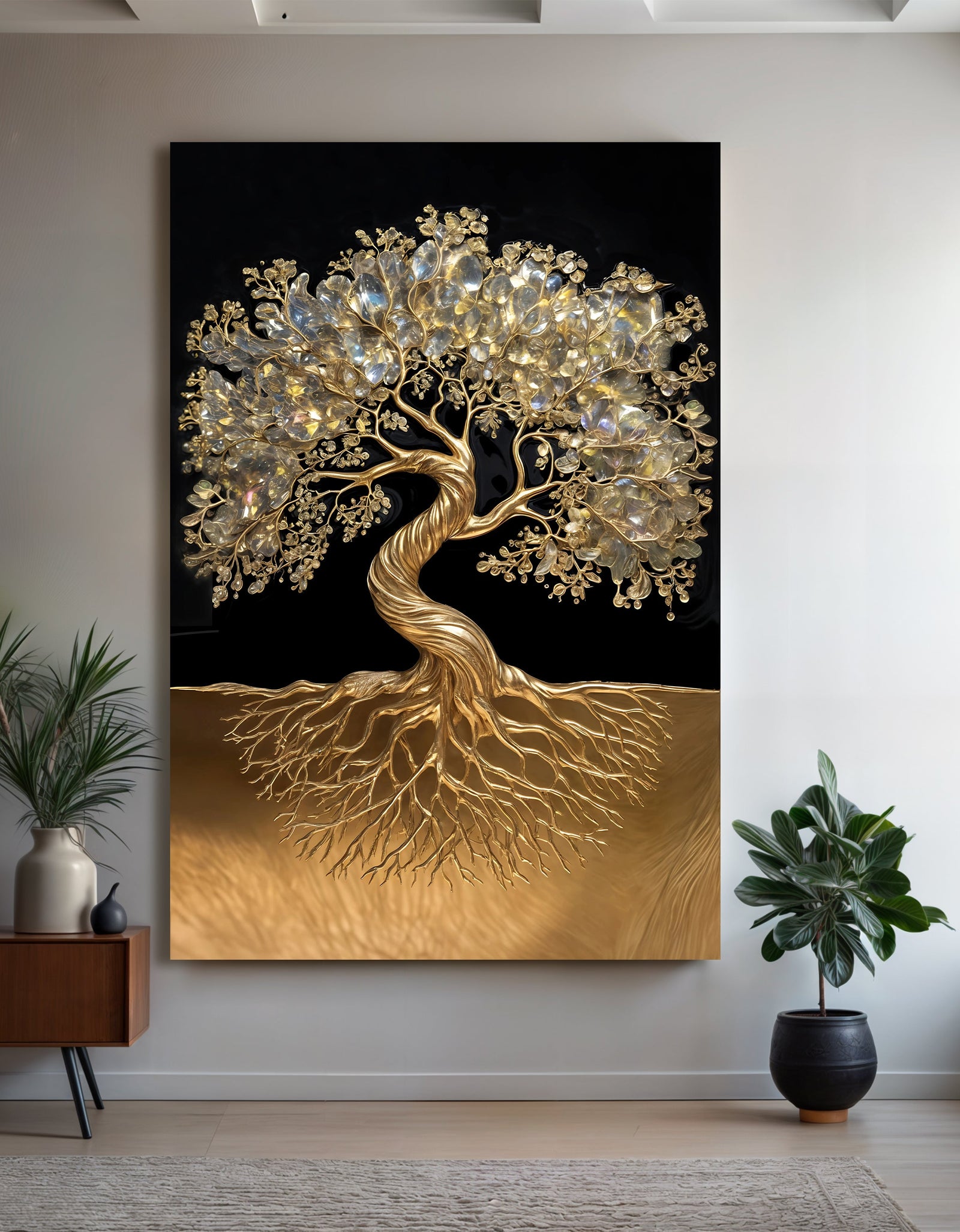 3D Minimalist Tree of Life Wall Art