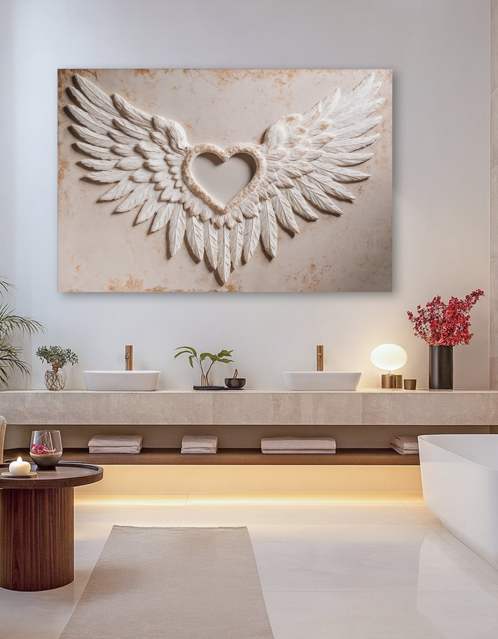 Wings of Love Abstract Wall Art II