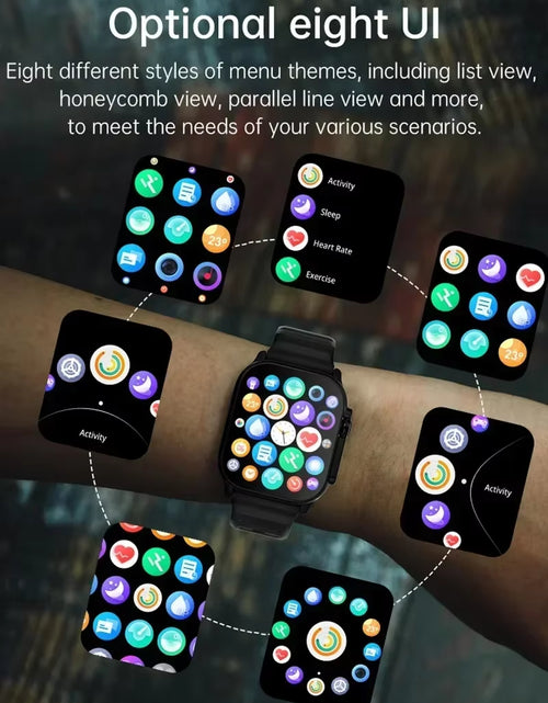 Load image into Gallery viewer, T900Ultra Smartwatch Bluetooth Talk Smartwatch Message Alert Heart Rate Monitor Sports Watch for Android IOS Men Women
