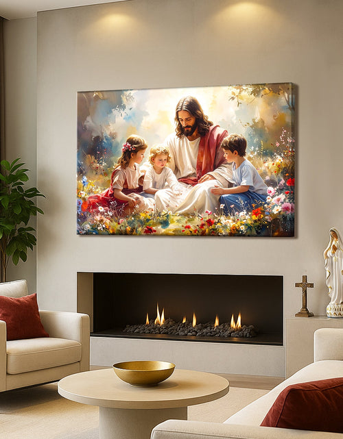 Load image into Gallery viewer, Jesus With Children Faith Wall Art II
