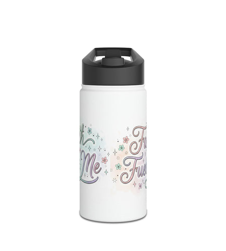 Faith Fuels Me Stainless Steel Water Bottle — Inspirational Pastel Travel Bottle