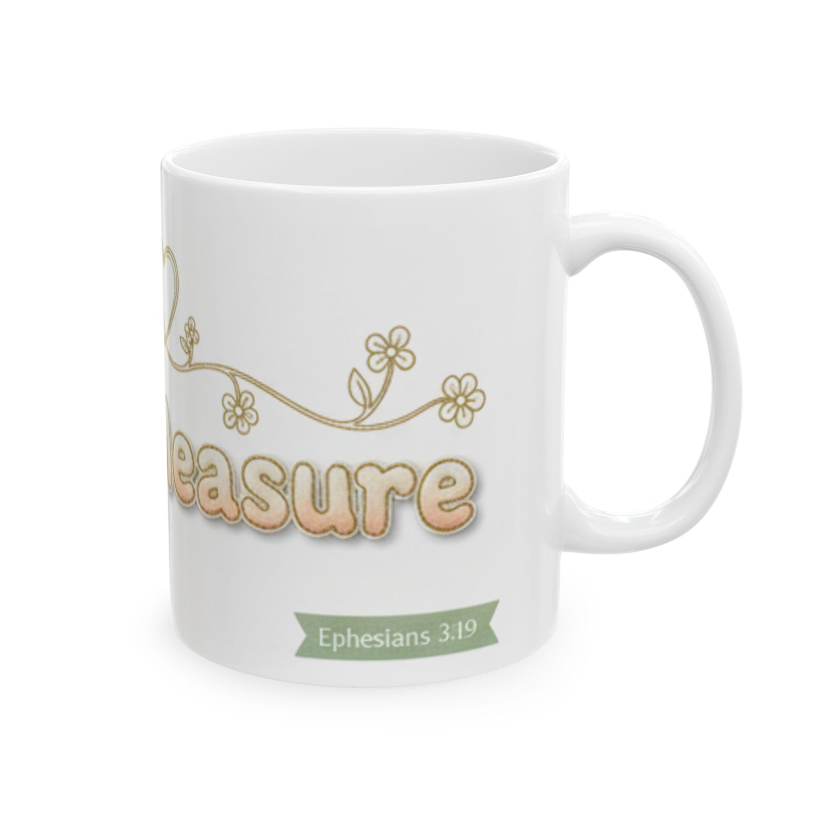 Loved Beyond Measure Ceramic Mug perfect faith inspired gift— Inspirational Coffee Cup (11oz, 15oz)
