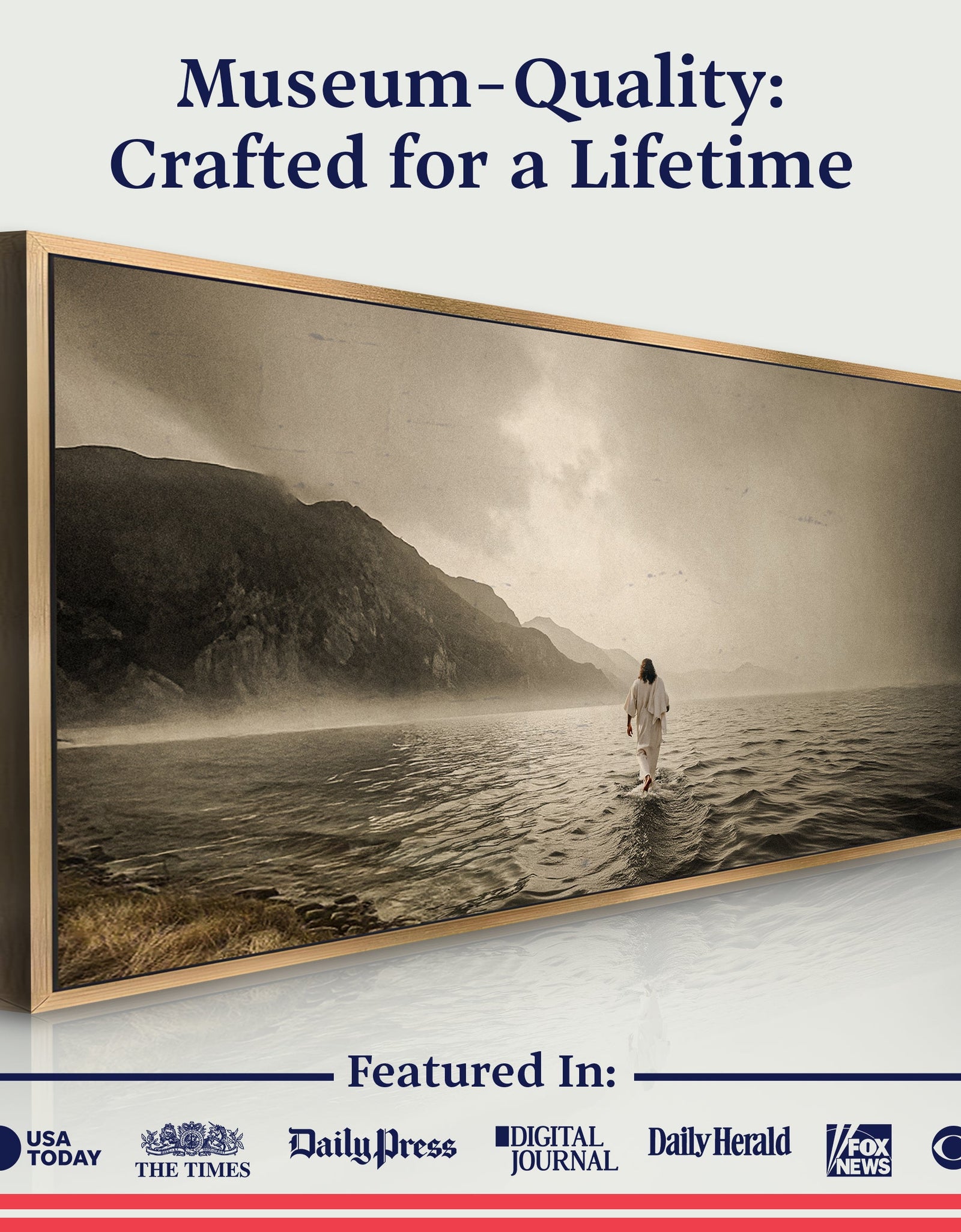 Walking On Water - Faith Wall Art V