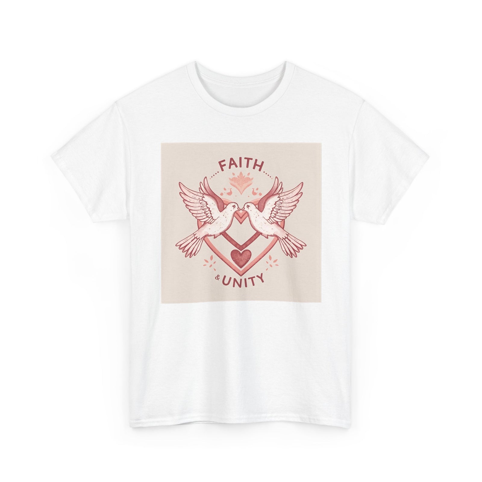 Faith & Unity Dove T-Shirt — Vintage Love Heart Graphic Tee