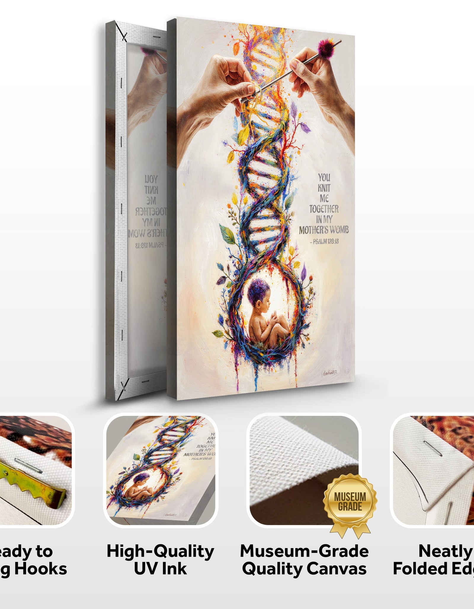 Psalm 139:13 - For You Knit Me In My Mother's Womb Faith Sign