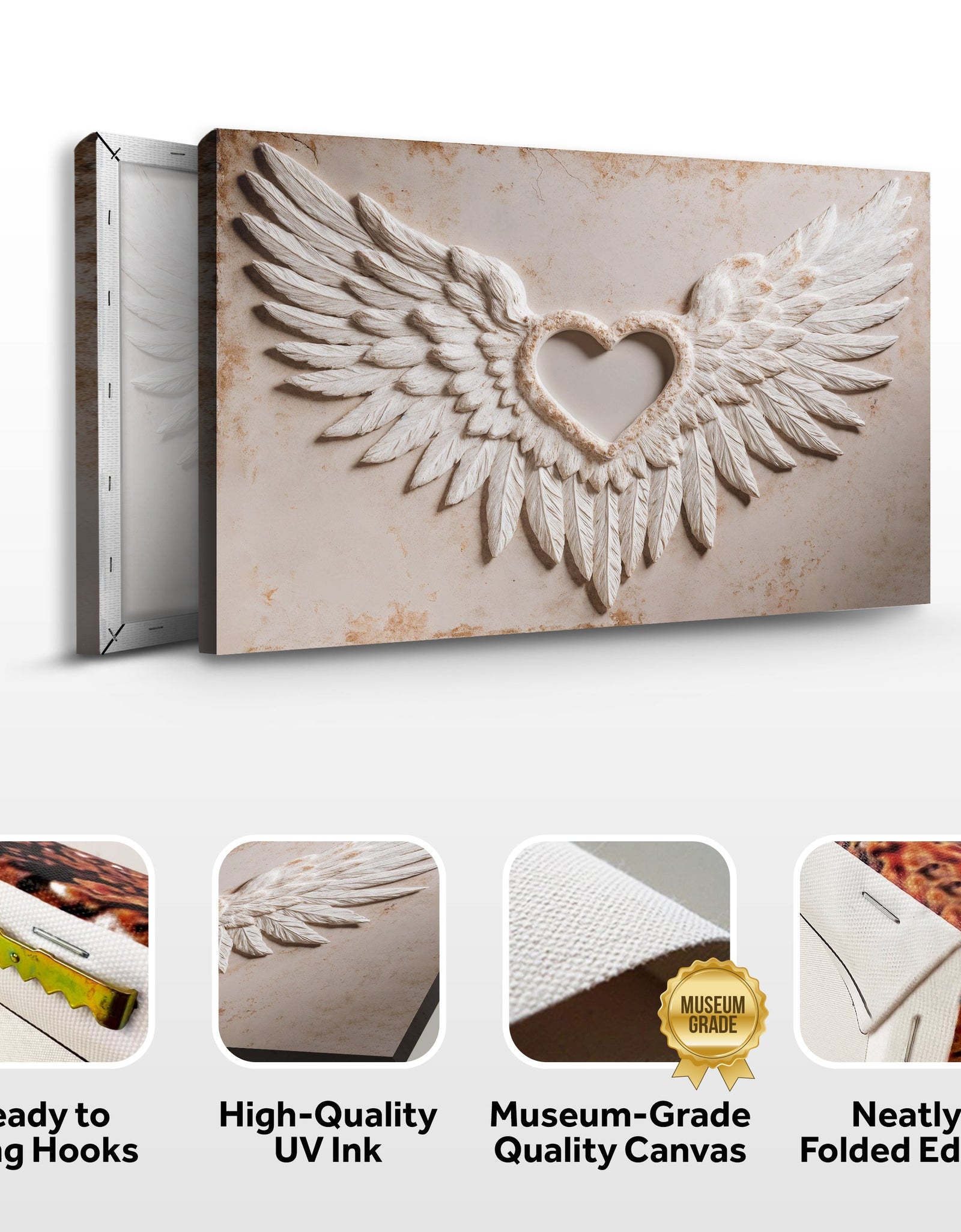 Wings of Love Abstract Wall Art II