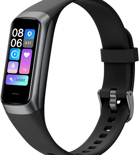 Fitness Trackers for Women Men, Oled Screen Heart Rate Sleep Monitor Step Tracker 25 Sports Modes IP68 Waterproof Smartwatch Activity Tracker, Smart Bracelet Fitness Tracker Watch with Blood Pressure