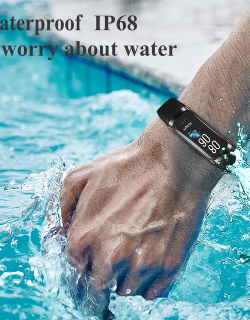 Load image into Gallery viewer, Fitness Trackers for Women Men, Oled Screen Heart Rate Sleep Monitor Step Tracker 25 Sports Modes IP68 Waterproof Smartwatch Activity Tracker, Smart Bracelet Fitness Tracker Watch with Blood Pressure
